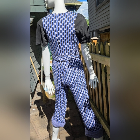 Maeve by Anthropology Jumpsuit Small Long Leg Purple And Black - Picture 3 of 14